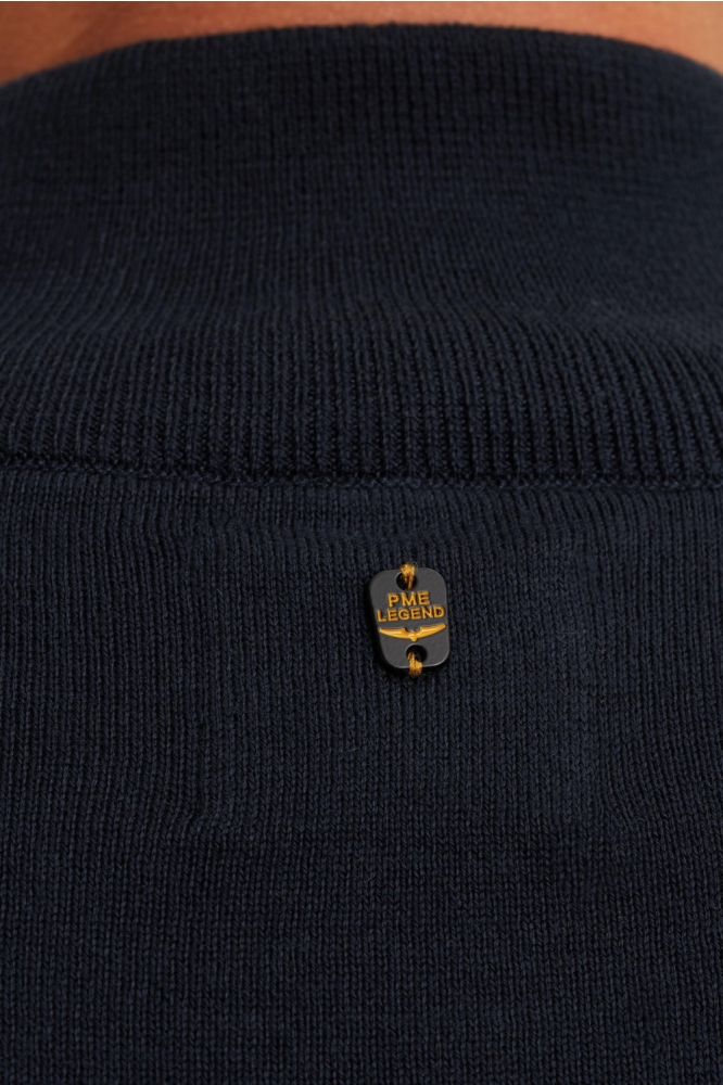 PME legend blauwe heren trui | Close up