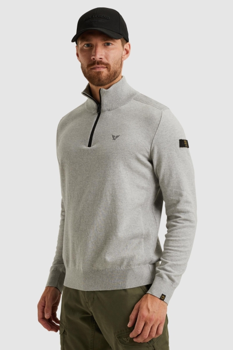 PME legend grijze heren trui | Model zijaanzicht