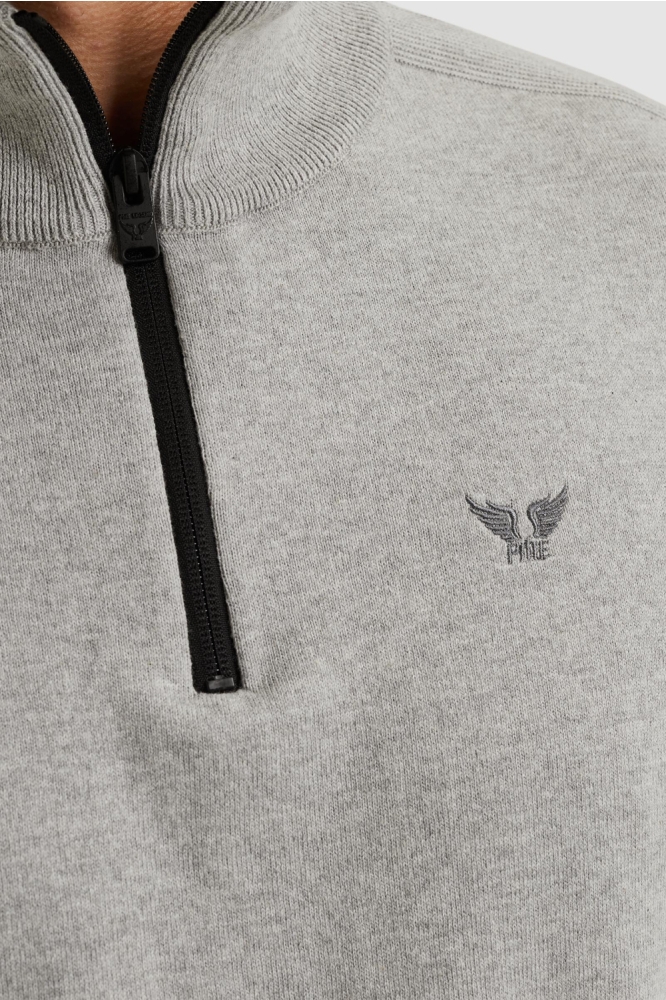 PME legend grijze heren trui | Close up