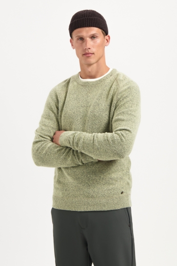 NO-EXCESS Trui GEMELEERDE WOLLEN TRUI 29210822 197 LIGHT MOSS