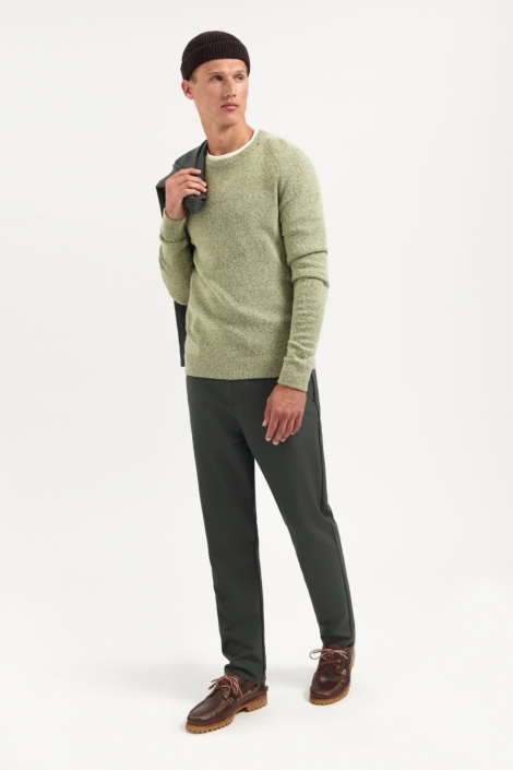 NO-EXCESS groene heren trui | Model