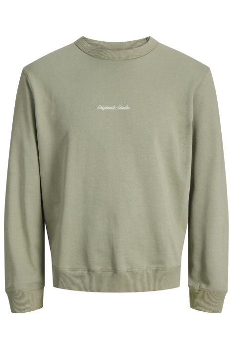 Jack & Jones groene heren sweater | Vooraanzicht