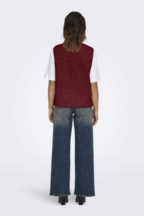 Only bordeaux dames gilet | Model
