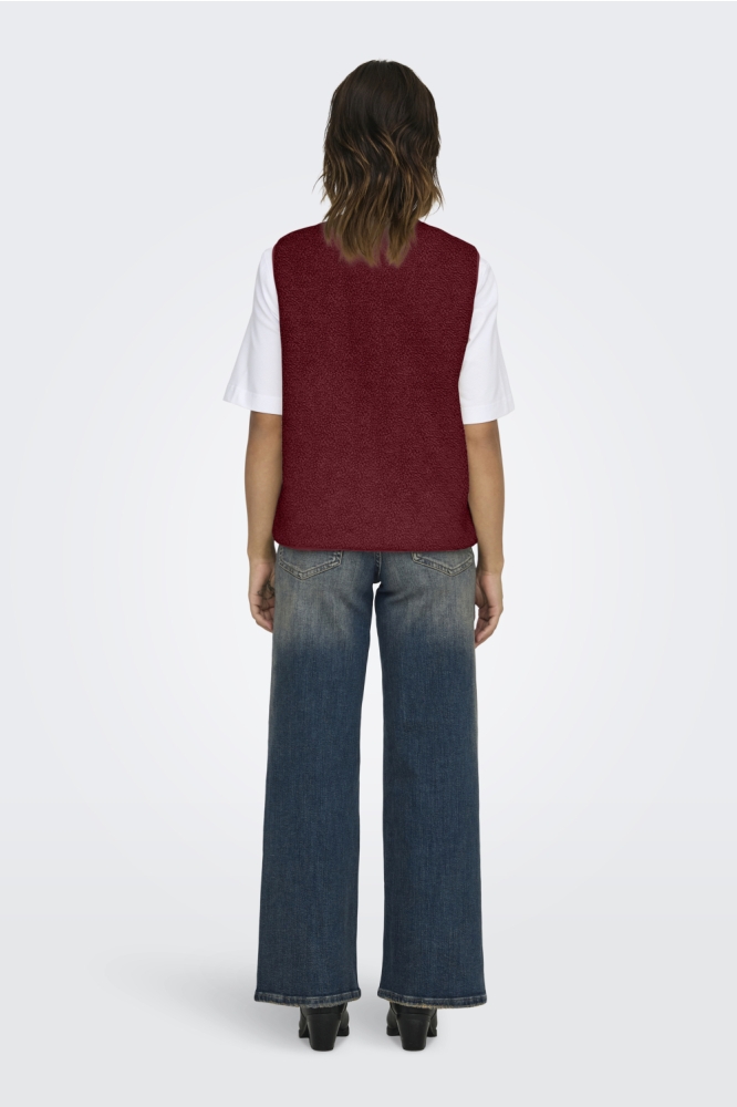 Only bordeaux dames gilet | Model