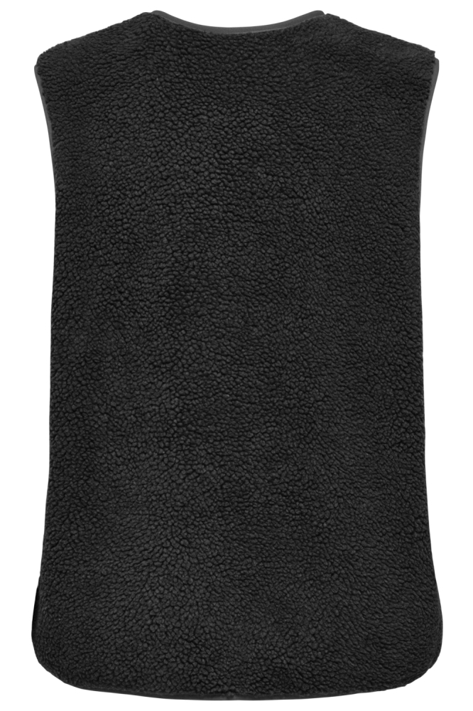 Only zwarte dames gilet | Achteraanzicht