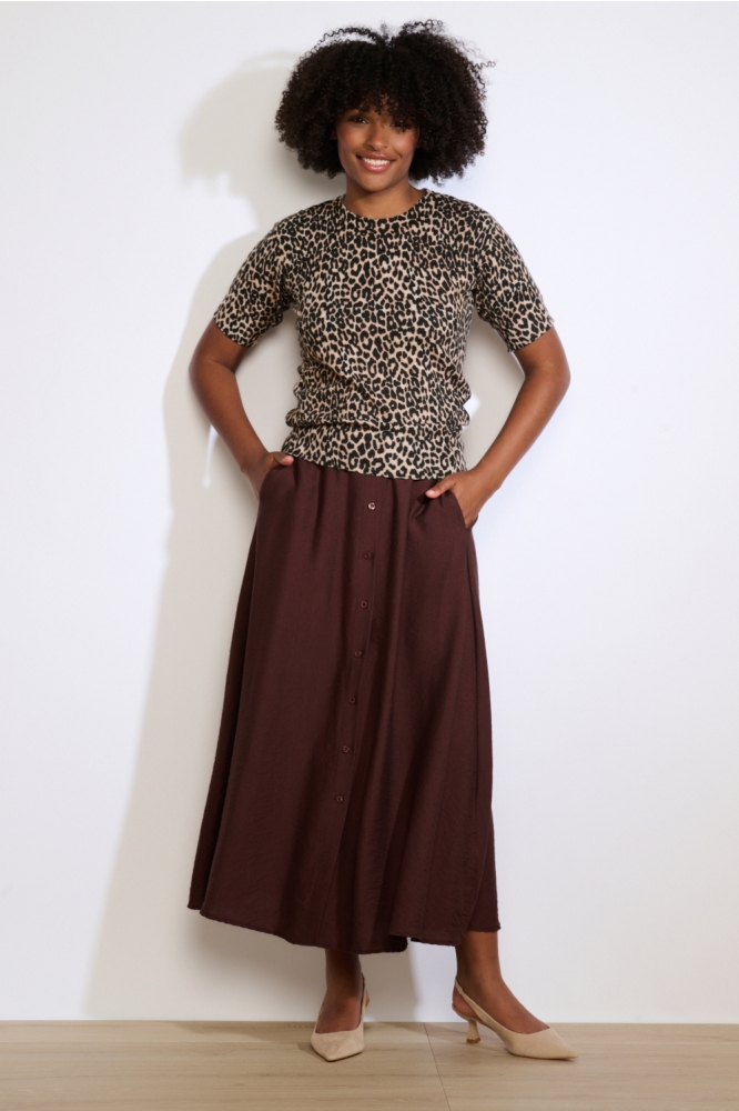 LolaLiza beige dames t-shirt | Model