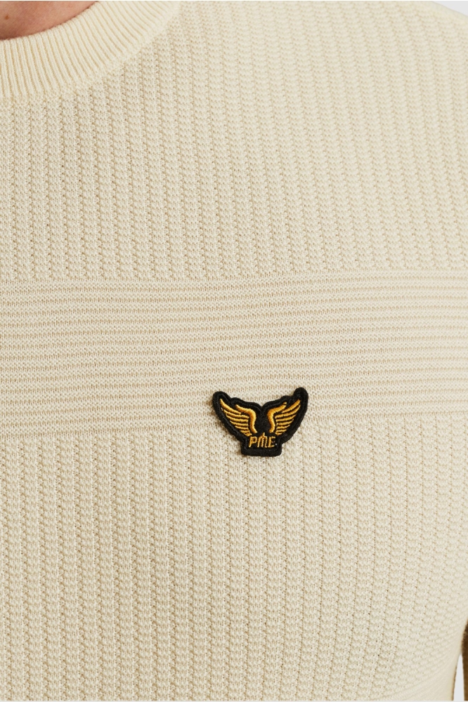 PME legend beige heren trui | Close up