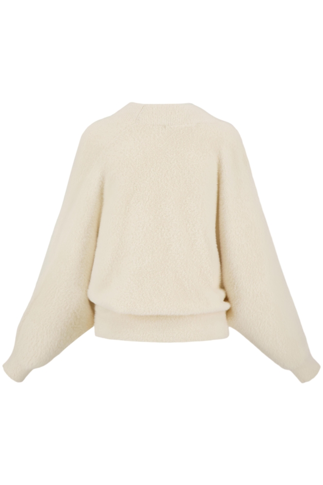 Zusss beige dames trui | Achteraanzicht