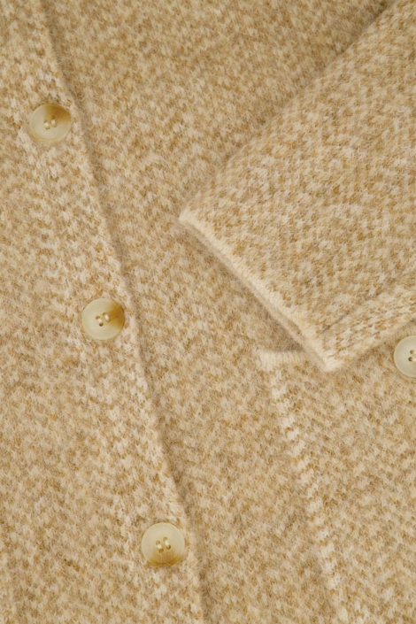 Zusss beige dames vest | Kleurstaal