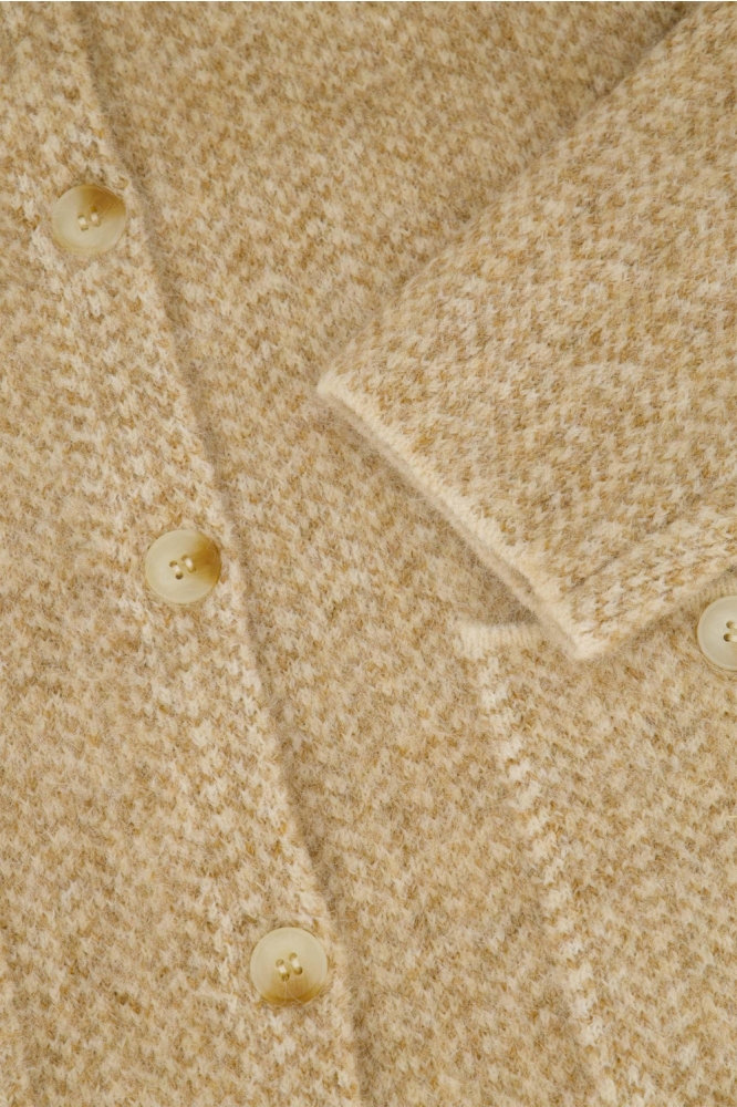 Zusss beige dames vest | Kleurstaal