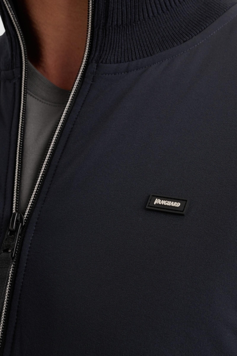 Vanguard blauwe heren vest | Close up