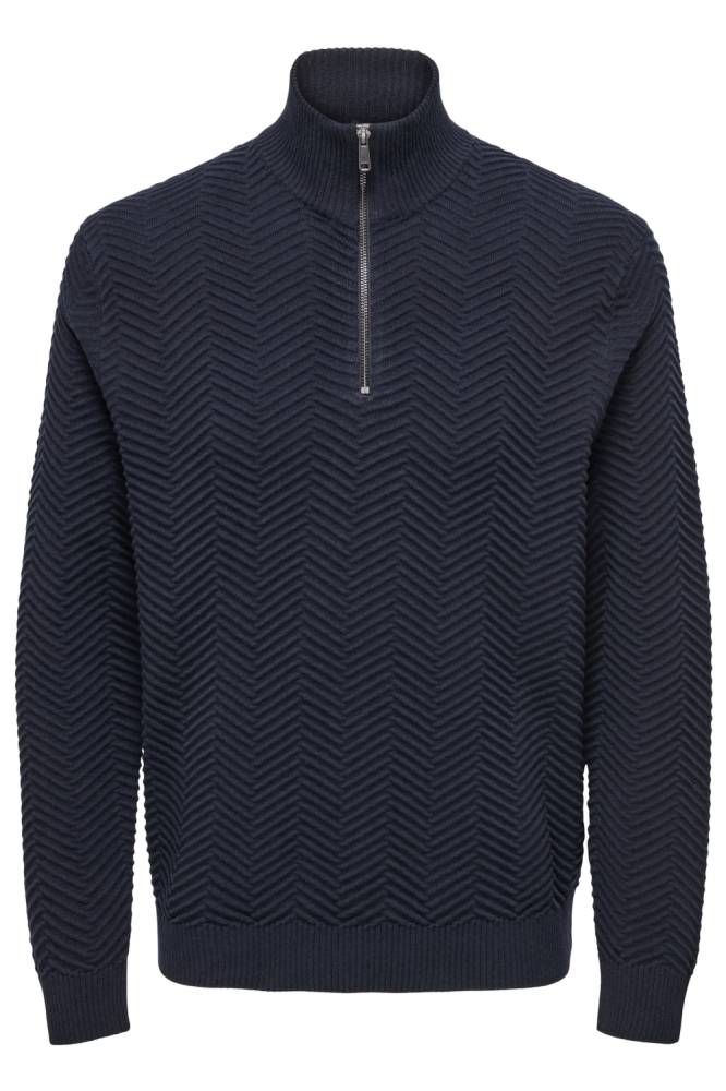 Only & Sons blauwe heren trui | Vooraanzicht