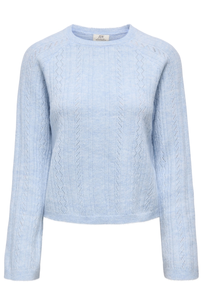 Jacqueline de Yong blauwe dames trui | Vooraanzicht