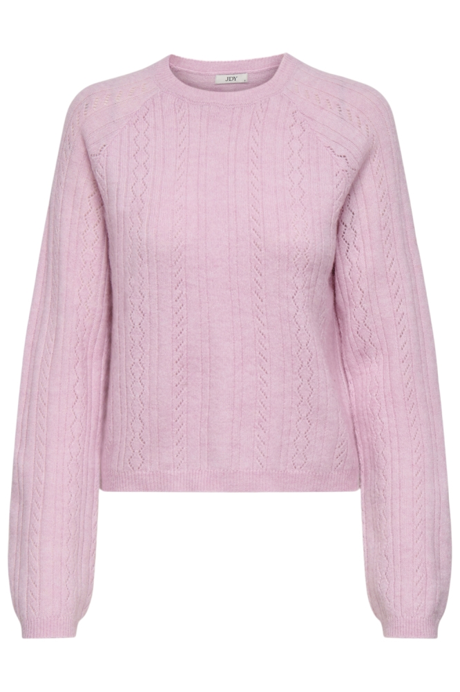 Jacqueline de Yong roze dames trui | Vooraanzicht