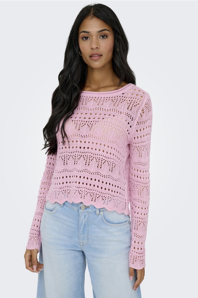 Jacqueline de Yong roze dames trui | 