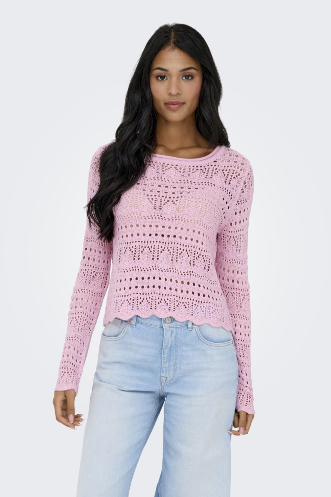 Jacqueline de Yong roze dames trui | 