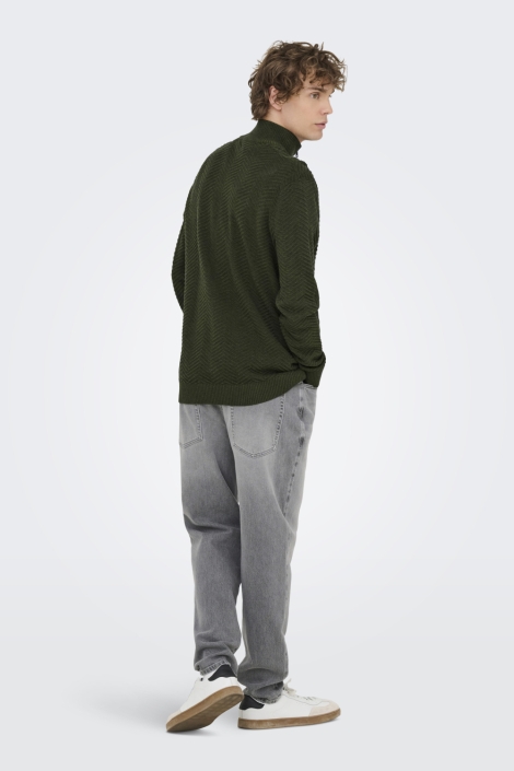Only & Sons groene heren trui | Model
