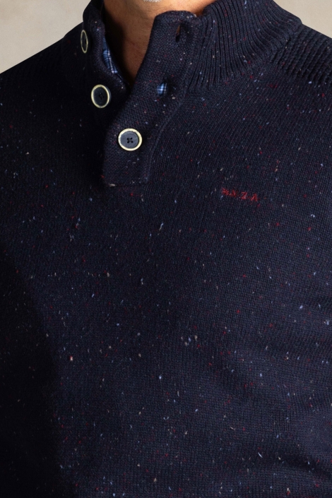 NZA blauwe heren trui | Close up