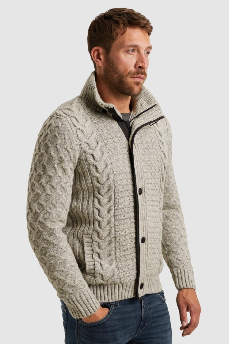 PME legend grijze heren vest | Model zijaanzicht