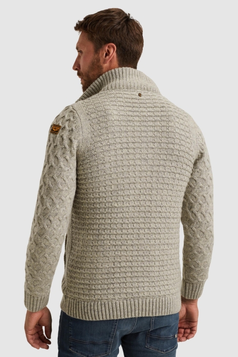 PME legend grijze heren vest | Model achteraanzicht