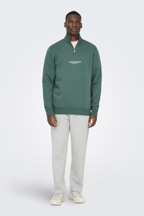 Only & Sons groene heren sweater | Model