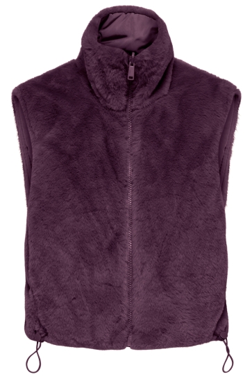 Only ONLDANA FAUX FUR REV.WAISTCOAT OTW 15348986 MAUVE WINE