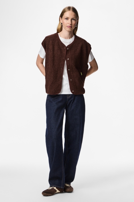 Pieces bruine dames gilet | Model