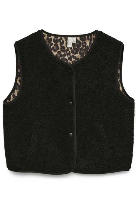 Vero Moda zwarte dames gilet | Vooraanzicht