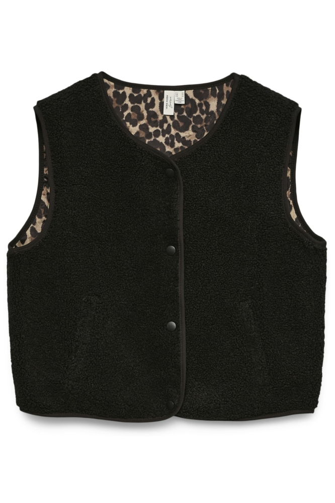 Vero Moda zwarte dames gilet | Vooraanzicht