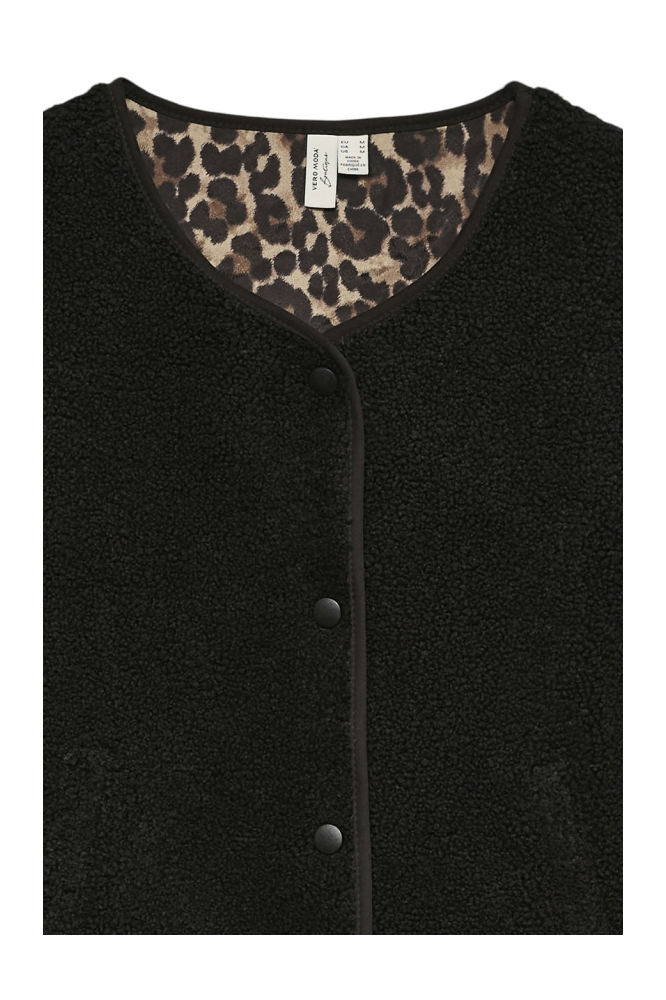 Vero Moda zwarte dames gilet | Close up