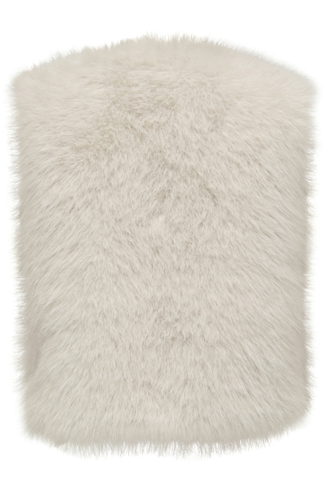 Jacqueline de Yong ecru dames gilet | Achteraanzicht