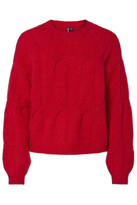 Pieces rode dames trui | Vooraanzicht