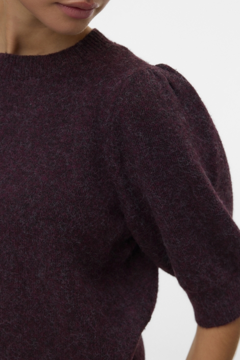 Vero Moda bordeaux dames trui | Close up