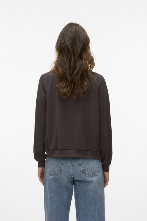 Vero Moda bruine dames jas | Model achteraanzicht