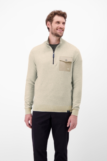 Lerros GEBREIDE TRUI IN STRUCTUUR BREISEL 2595424 125 TENDER BEIGE