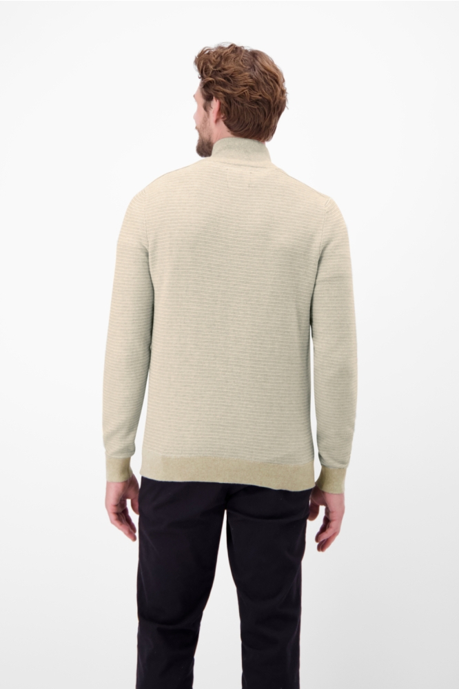 Lerros beige heren trui | Model achteraanzicht