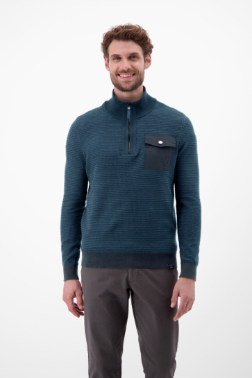Lerros GEBREIDE TRUI IN STRUCTUUR BREISEL 2595424 485 CLASSIC NAVY