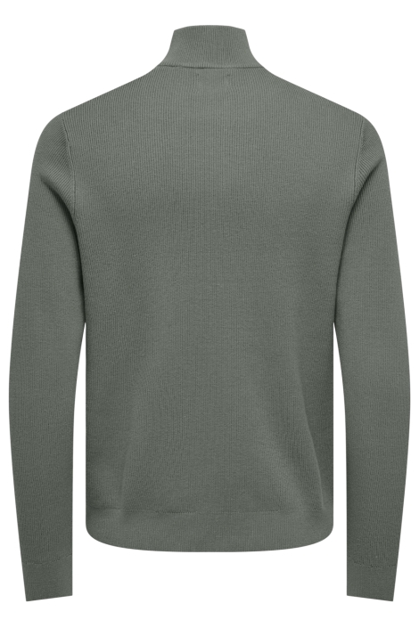 Only & Sons groene heren trui | Achteraanzicht
