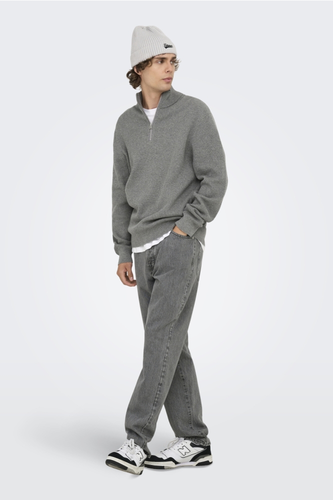 Only & Sons grijze heren trui | Model