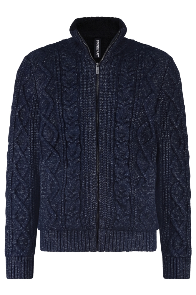 State of Art blauwe heren vest | Vooraanzicht
