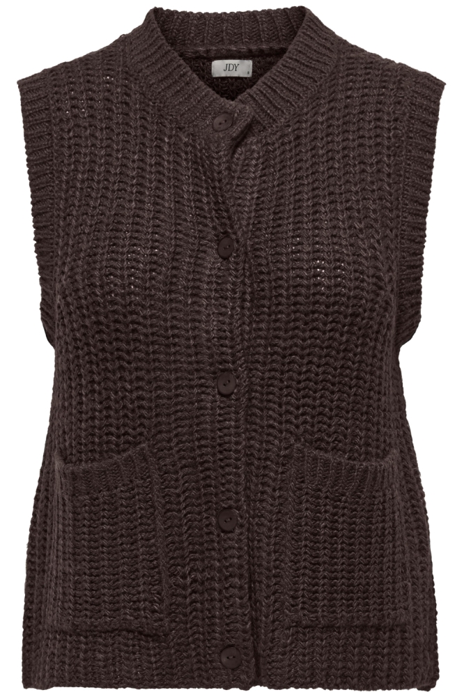 Jacqueline de Yong bruine dames gilet | 