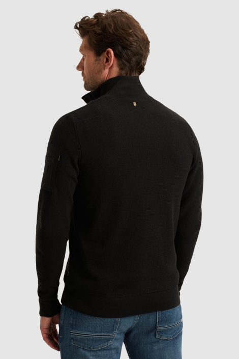 PME legend zwarte heren trui | Model achteraanzicht