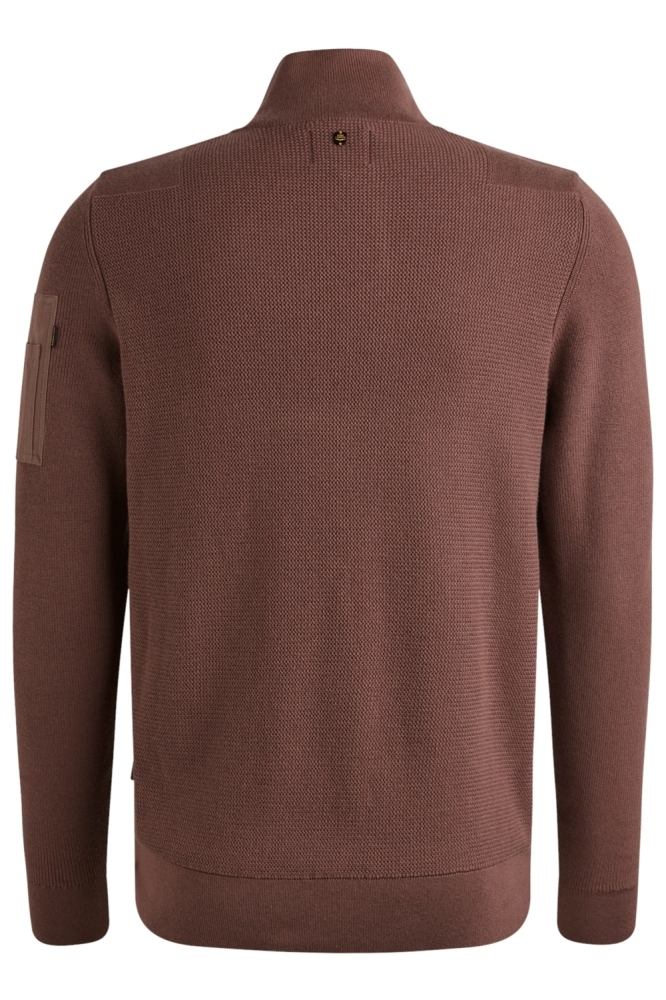 PME legend bruine heren trui | Achteraanzicht