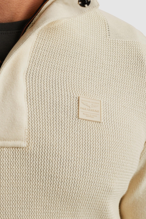 PME legend beige heren trui | Close up
