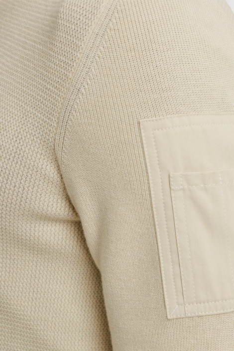 PME legend beige heren trui | Close up