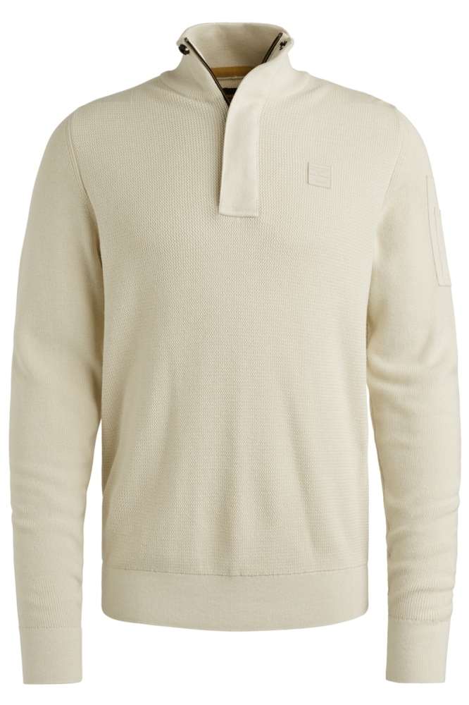 PME legend beige heren trui | Vooraanzicht