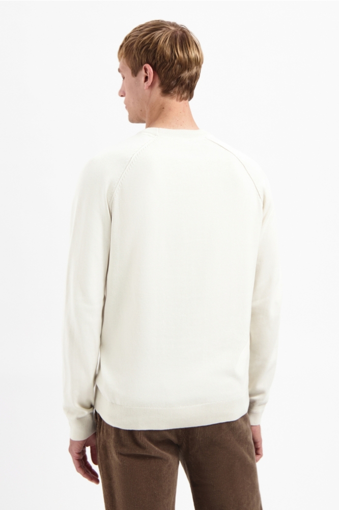 NO-EXCESS beige heren trui | Model achteraanzicht