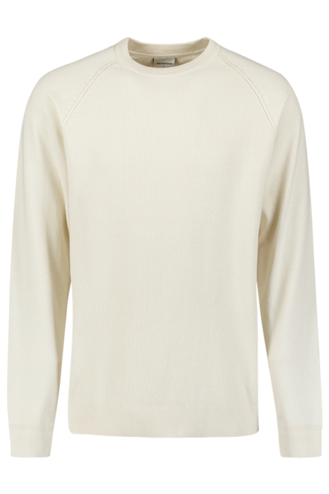 NO-EXCESS beige heren trui | Vooraanzicht