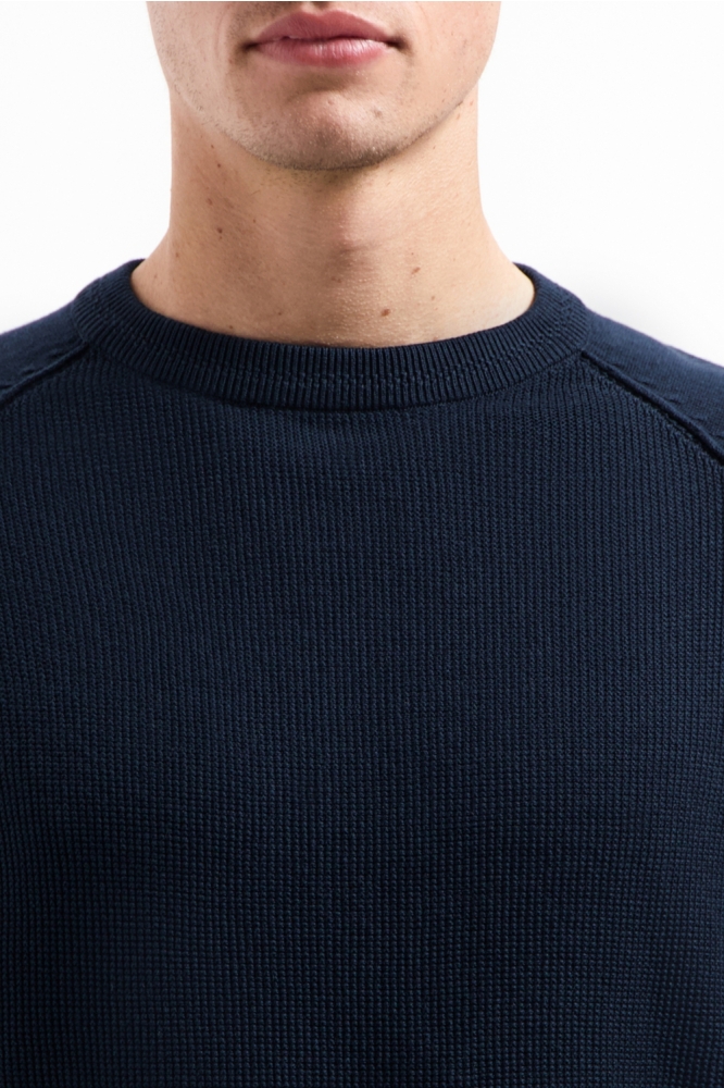 NO-EXCESS blauwe heren trui | Close up