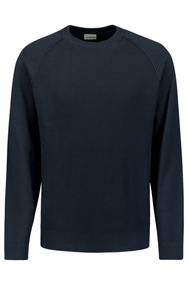 NO-EXCESS blauwe heren trui | Vooraanzicht